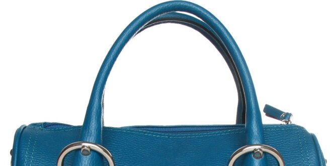 Dámska modrá kabelka Made in Italia