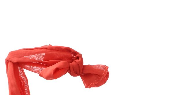 Dámske červené sandále s textilným remienkom Melissa