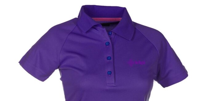 Dámske fialové technické polo tričko Kilpi
