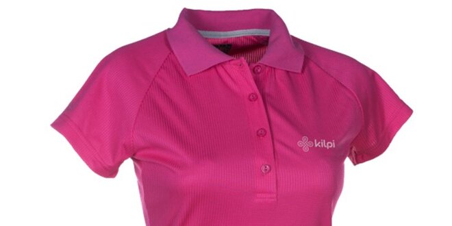 Dámske ružové funkčné polo tričko Kilpi