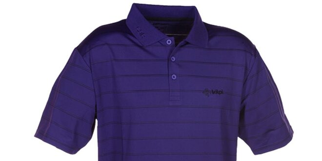 Pánske fialové pruhované polo tričko Kilpi