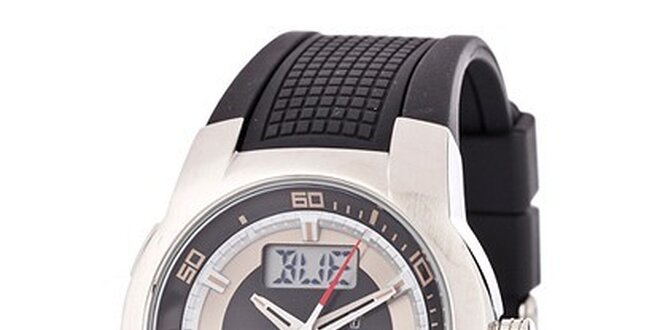 Pánske športové hodinky Festina s čiernym pryžovým remienkom