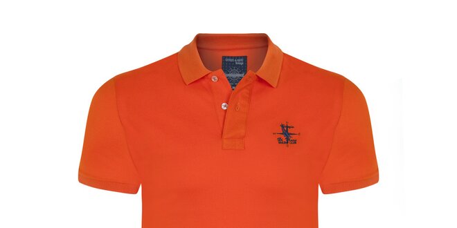 Pánske oranžové polo tričko Giorgio di Mare