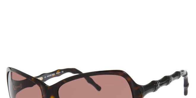 Dámske korytnačie slnečné okuliare Michael Kors s ozdobnými stranicami