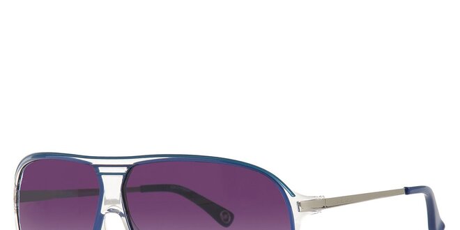 Pánske transparentné slnečné okuliare Michael Kors s modrými detailami