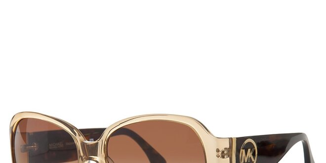 Dámske zlato-hnedé slnečné okuliare Michael Kors