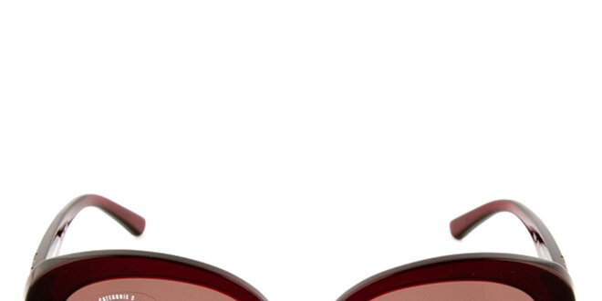 Dámske retro vínové slnečné okuliare s hnedými sklíčkami Sonia Rykiel