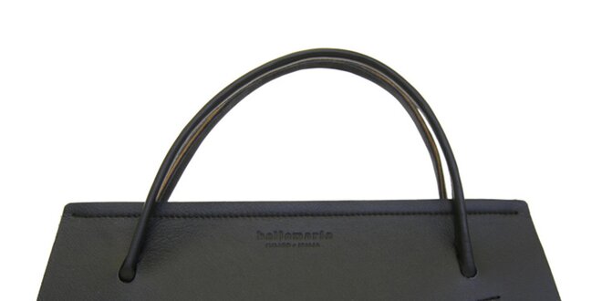 Dámska čierna kožená kabelka Bellemarie