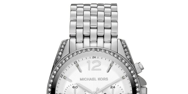 Dámske oceľové hodinky so zirkónmi Michael Kors