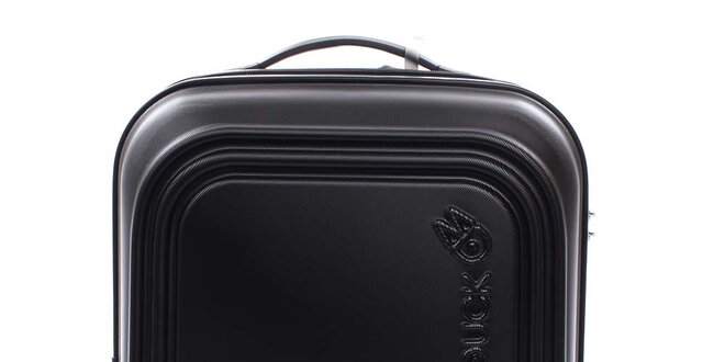 Čierny cestovný kufor s TSA zámkom Mandarina Duck