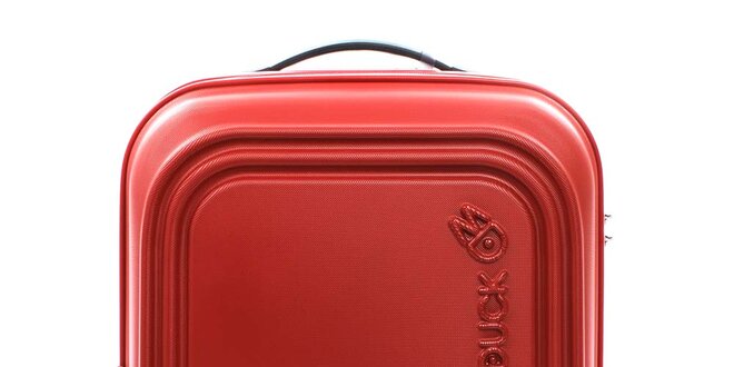 Červenooranžový cestovný kufor s TSA zámkom Mandarina Duck