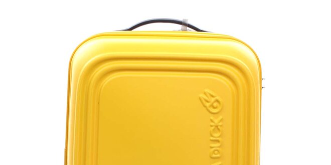 Stredne veľký žltý kufor na kolieskach a s TSA zámkom Mandarina Duck