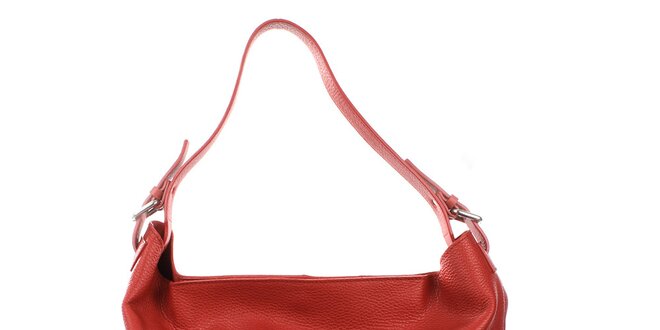 Dámska červená kabelka s jedným uchom Puntotres