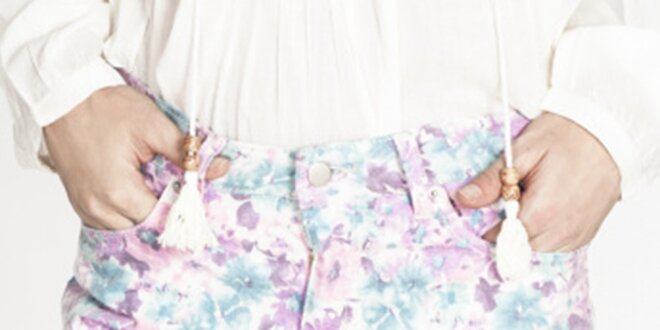 Dámske farebné kvetované krátke šortky Tantra