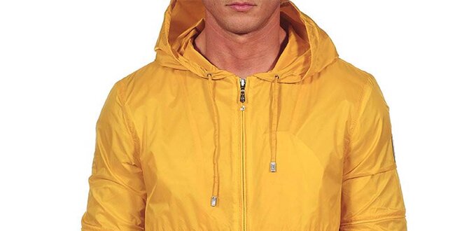 Pánska žltá bunda s kapucňou Calvin Klein