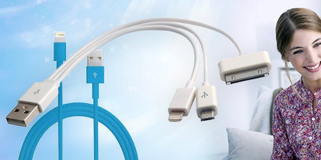 USB nabíjacie káble na iPhony, iPady a Android smartfóny