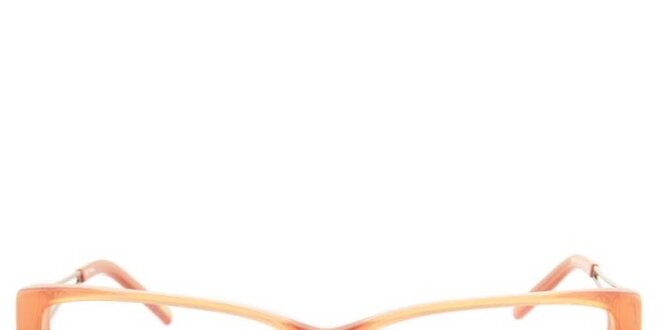Dámske korálovo oranžové okuliarové rámy Furla