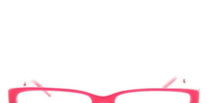 Dámske ružovo-hnedé okuliarové rámy Furla