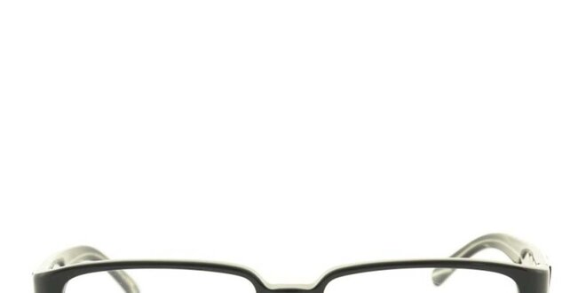Dámske obdĺžnikové čierne okuliarové rámy Furla