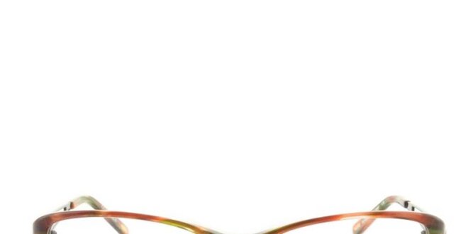 Dámske farebne vzorované okuliarové rámy Furla