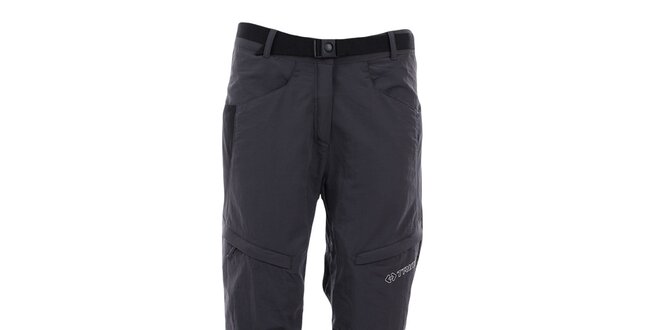 Dámske šedo-čierne outdoorové nohavice Trimm