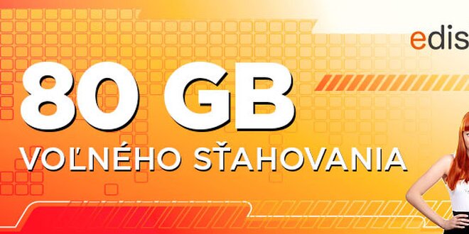 80 GB sťahovania na eDisk.sk