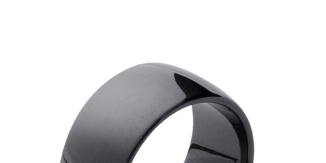 Dámsky čierny keramický prsteň Fifi Ange