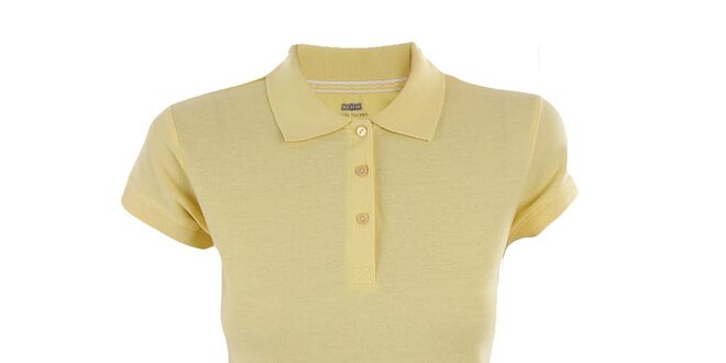 Dámske kanárikovo žlté polo tričko z bavlny Big Star