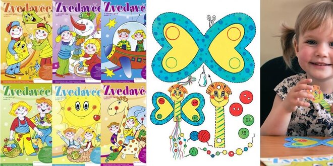 Zvedavček - 6 časopisov s hravými a tvorivými úlohami pre deti