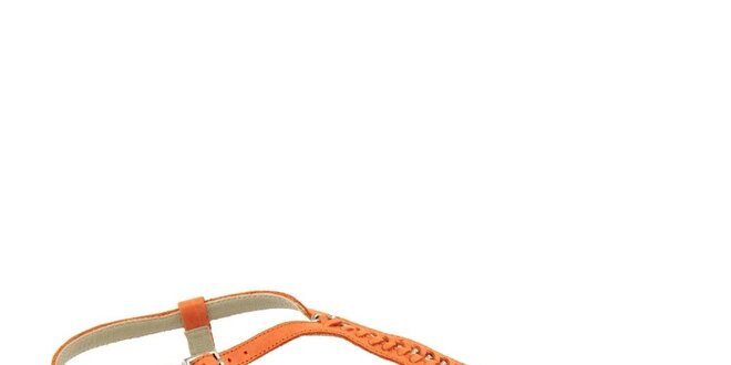 Dámske oranžové sandále Eye