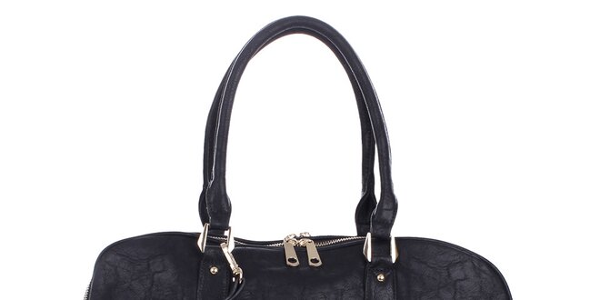 Dámska čierna kabelka s peňaženkou London Fashion