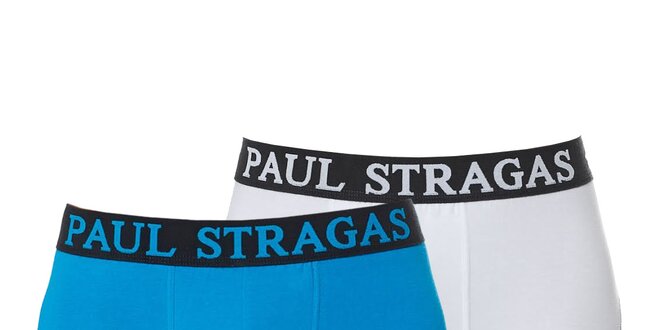 Sada 2 pánskych boxeriek - modré a biele Paul Stragas