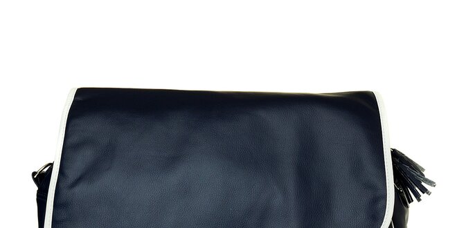 Tmavo modrá prebalovacia taška Tuc Tuc s bielym lemom