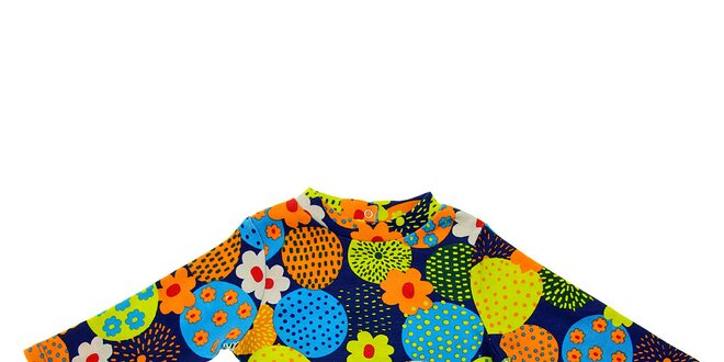 Detské farebné tričko Tuc Tuc s kvetinkami