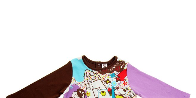 Detské farebné tričko Tuc Tuc s potlačou