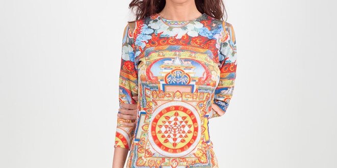 Dámske šaty s indickým vzorom Chaser
