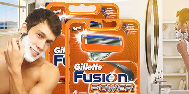 Náhradné hlavice Gillette FUSION a MACH3