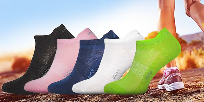 Kvalitné členkové ponožky Shox