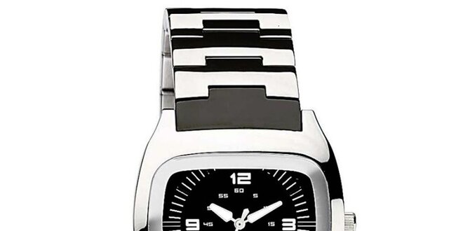 Pánske oceľové hodinky Dolce & Gabbana s čiernym ciferníkom
