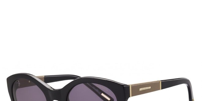 Dámske čierne slnečné okuliare s ozdobnou stranicou Nina Ricci