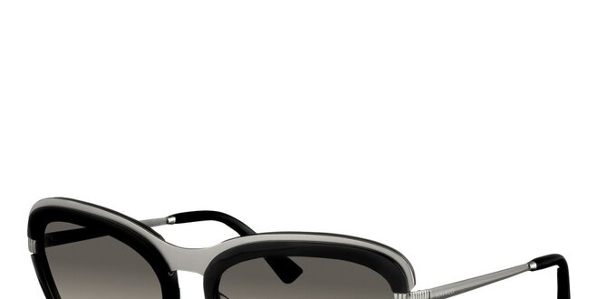 Dámske čierno-strieborné slnečné okuliare Nina Ricci