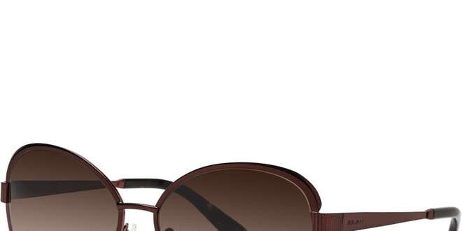 Dámske hnedé slnečné okuliare s gradientnými sklami Nina Ricci