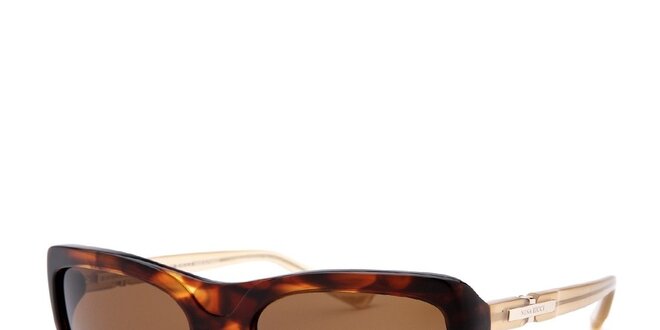 Dámske žíhané slnečné okuliare s kontrastnými stranicami Nina Ricci