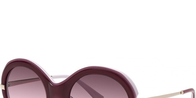 Dámske fialové slnečné okuliare s gradientnými sklami Nina Ricci