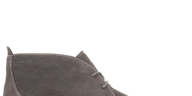 Pánske hnedé semišové šnurovacie topánky Clarks