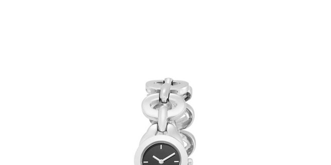 Dámske oceľové hodinky Dolce & Gabbana s čiernym ciferníkom