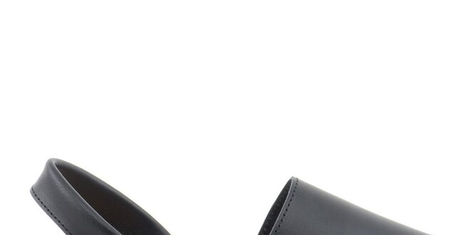 Dámske čierne sandále z kože Daneris