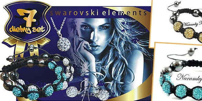 7-dielny set swarovski elements