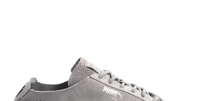 Pánske šedé perforované topánky Puma