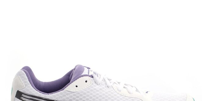 Dámske bielo-fialové športové tenisky s farebnými detailmi Puma